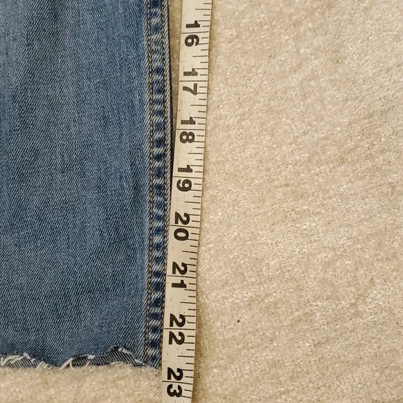 Grlfrnd Naomi women's highrise cut off crop distressed jeans size 31 - Picture 14 of 16